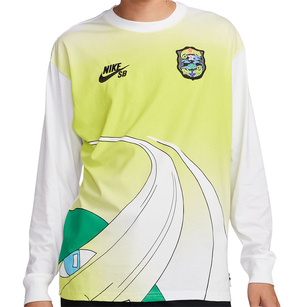 Nike SB Agnostic Long-Sleeve Skate T Shirt White