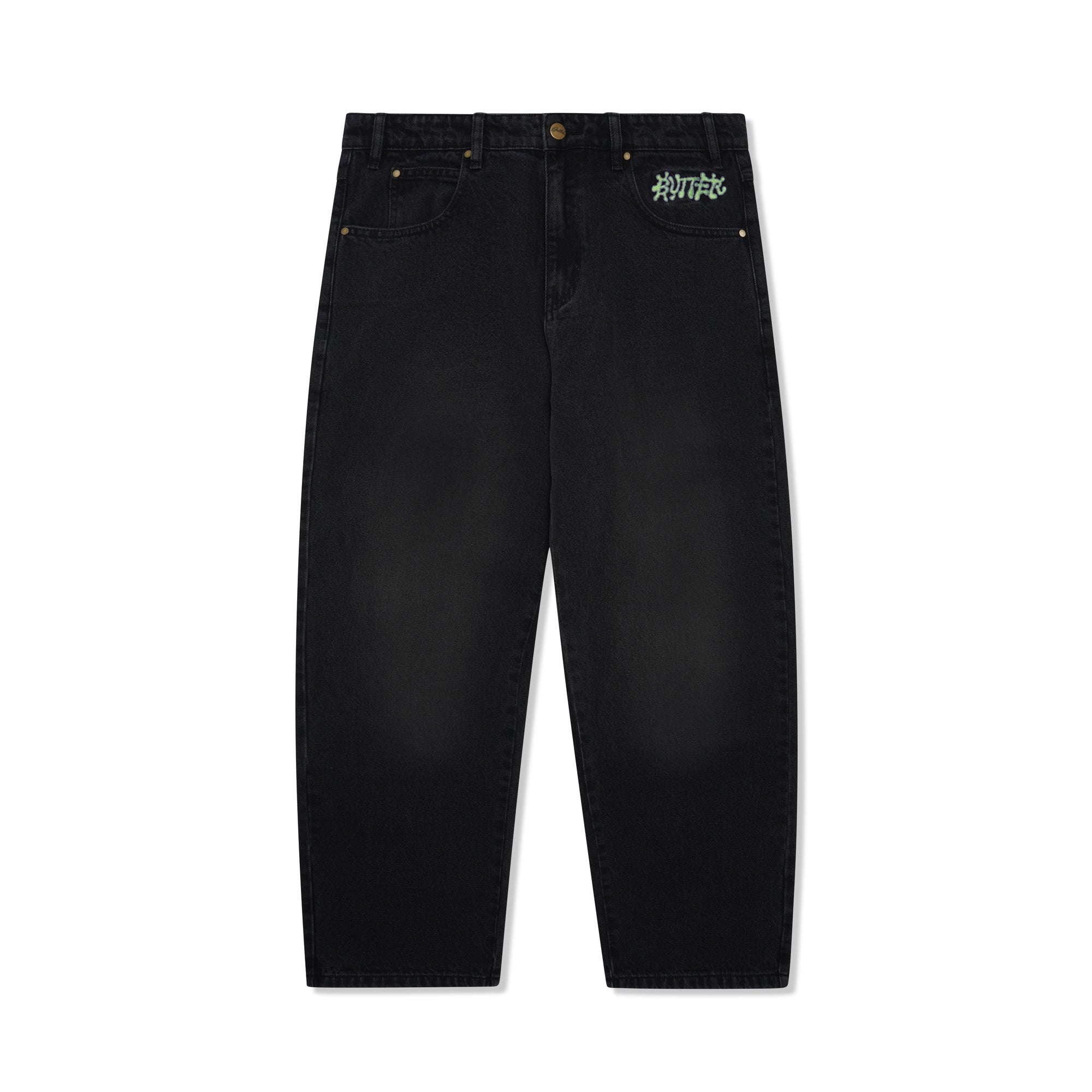 Ink Denim Jeans - Worn Black